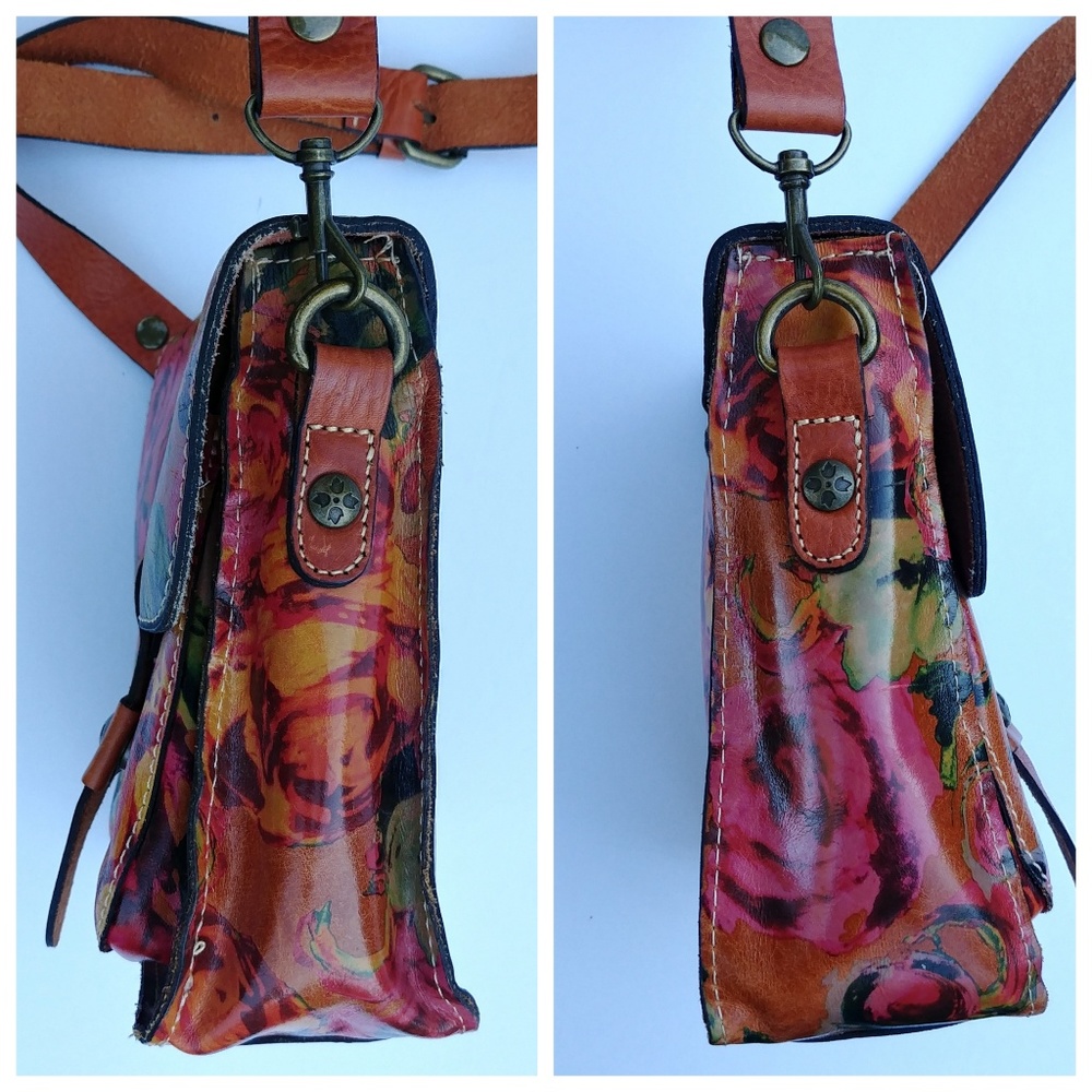 Patricia Nash Floral Rose Print Cross-body Bag - Picture 6 of 8